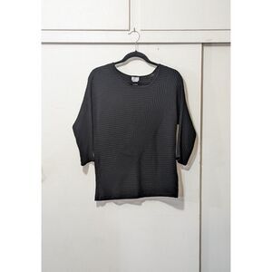 Chicos 3/4 length sleeve textured sweater Sz 0